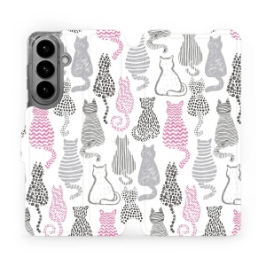 Flip pouzdro Mobiwear na mobil Samsung Galaxy S26 Plus - MX01S, kočičí zádíčka