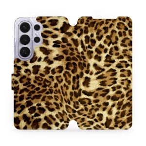 Flip pouzdro Mobiwear na mobil Samsung Galaxy S26 Ultra - VA33P, leopardí vzor