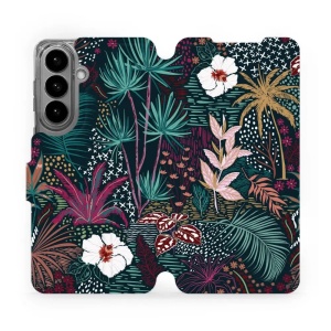 Flip pouzdro Mobiwear na mobil Samsung Galaxy S26 Plus - VP13S, temná flóra