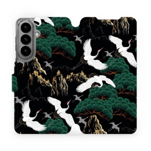 Flip pouzdro Mobiwear na mobil Samsung Galaxy S26 Plus - VP16S, jeřábi