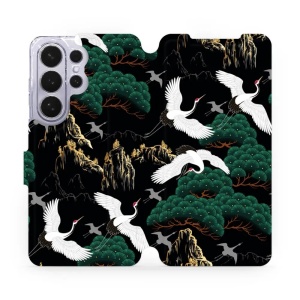Flip pouzdro Mobiwear na mobil Samsung Galaxy S26 Ultra - VP16S, jeřábi