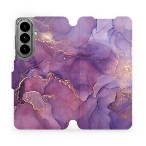 Flip pouzdro Mobiwear na mobil Samsung Galaxy S26 Plus - VP20S, fialový mramor