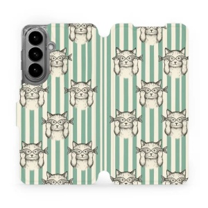 Flip pouzdro Mobiwear na mobil Samsung Galaxy S26 Plus - VP90S, číča ryby