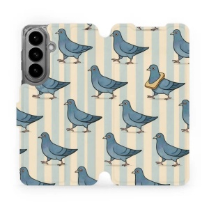 Flip pouzdro Mobiwear na mobil Samsung Galaxy S26 Plus - VP91S, holubi