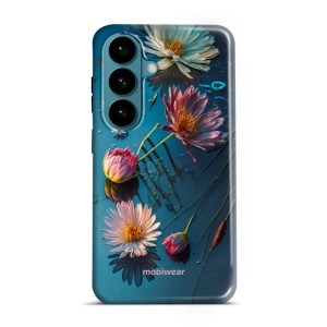 Odolný kryt na mobil Samsung Galaxy S26 - Mobiwear Elite Pro E013E, květy na hladině