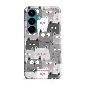 Odolný kryt na mobil Samsung Galaxy S26 - Mobiwear Elite Pro E099E, kočičky
