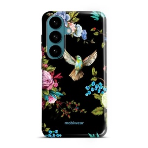 Odolný kryt na mobil Samsung Galaxy S26 - Mobiwear Elite Pro ED09E, ptáček a květy