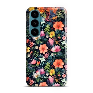 Odolný kryt na mobil Samsung Galaxy S26 - Mobiwear Elite Pro EP48E, pestré kvítky