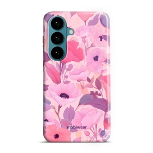 Odolný kryt na mobil Samsung Galaxy S26 - Mobiwear Elite Pro EP74E, růžové květy snů