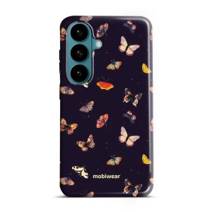 Odolný kryt na mobil Samsung Galaxy S26 - Mobiwear Elite Pro EP78E, barevní motýlci