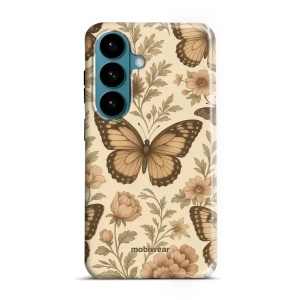 Odolný kryt na mobil Samsung Galaxy S26 - Mobiwear Elite Pro EP92E, motýlové