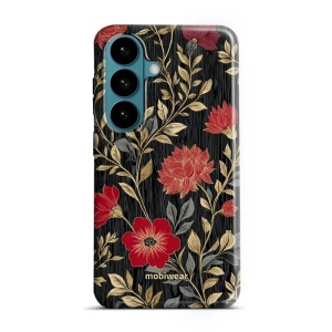 Odolný kryt na mobil Samsung Galaxy S26 - Mobiwear Elite Pro E172E, červená kvítka
