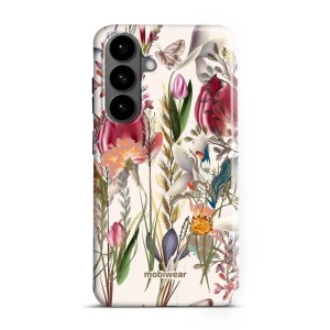 Odolný kryt na mobil Samsung Galaxy S26 Plus - Mobiwear Elite Pro EP01E, rozkvetlá louka