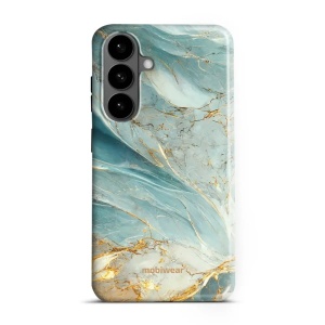 Odolný kryt na mobil Samsung Galaxy S26 Plus - Mobiwear Elite Pro EP34E, zelenkavý a zlatavý mramor
