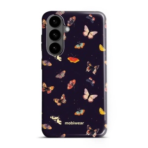 Odolný kryt na mobil Samsung Galaxy S26 Plus - Mobiwear Elite Pro EP78E, barevní motýlci