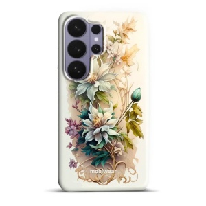 Odolný kryt na mobil Samsung Galaxy S26 Ultra - Mobiwear Elite Pro E014E, krémové květy