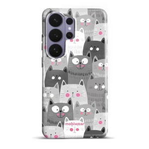 Odolný kryt na mobil Samsung Galaxy S26 Ultra - Mobiwear Elite Pro E099E, kočičky