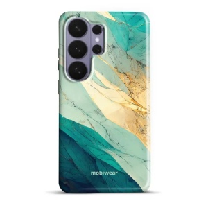 Odolný kryt na mobil Samsung Galaxy S26 Ultra - Mobiwear Elite Pro EP37E, zlatavý a zelenkavý mramor