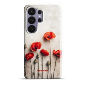 Odolný kryt na mobil Samsung Galaxy S26 Ultra - Mobiwear Elite Pro EP42E, vlčí máky