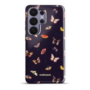 Odolný kryt na mobil Samsung Galaxy S26 Ultra - Mobiwear Elite Pro EP78E, barevní motýlci
