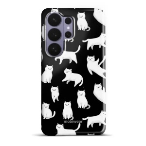 Odolný kryt na mobil Samsung Galaxy S26 Ultra - Mobiwear Elite Pro E163E, bílé kočičky
