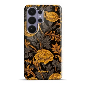 Odolný kryt na mobil Samsung Galaxy S26 Ultra - Mobiwear Elite Pro E173E, žlutá kvítka