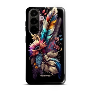 Odolný kryt na mobil Samsung Galaxy A37 5G - Mobiwear Elite Pro E011E, kytice s pírkem