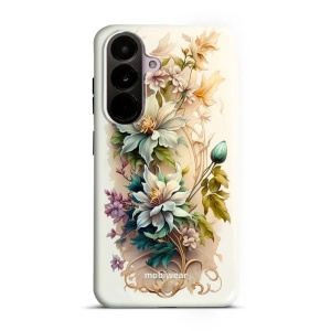 Odolný kryt na mobil Samsung Galaxy A37 5G - Mobiwear Elite Pro E014E, krémové květy