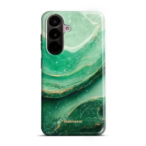 Odolný kryt na mobil Samsung Galaxy A37 5G - Mobiwear Elite Pro EP38E, zelený mramor