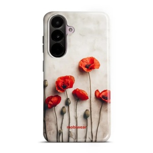 Odolný kryt na mobil Samsung Galaxy A37 5G - Mobiwear Elite Pro EP42E, vlčí máky