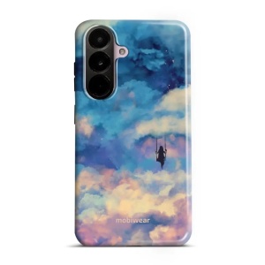 Odolný kryt na mobil Samsung Galaxy A37 5G - Mobiwear Elite Pro ER09E, dívka na houpačce v oblacích