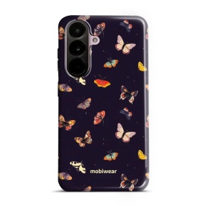 Odolný kryt na mobil Samsung Galaxy A37 5G - Mobiwear Elite Pro EP78E, barevní motýlci