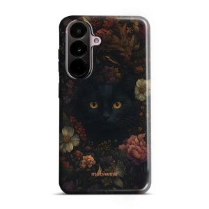 Odolný kryt na mobil Samsung Galaxy A37 5G - Mobiwear Elite Pro E161E, temná kočka