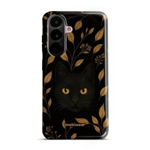 Odolný kryt na mobil Samsung Galaxy A37 5G - Mobiwear Elite Pro E164E, černá kočka