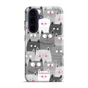 Odolný kryt na mobil Samsung Galaxy A57 5G - Mobiwear Elite Pro E099E, kočičky