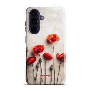 Odolný kryt na mobil Samsung Galaxy A57 5G - Mobiwear Elite Pro EP42E, vlčí máky