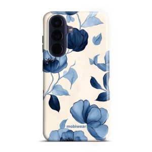 Odolný kryt na mobil Samsung Galaxy A57 5G - Mobiwear Elite Pro EP73E, modrá krása květů