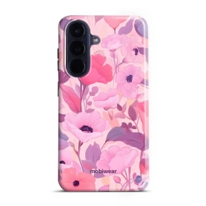 Odolný kryt na mobil Samsung Galaxy A57 5G - Mobiwear Elite Pro EP74E, růžové květy snů