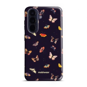 Odolný kryt na mobil Samsung Galaxy A57 5G - Mobiwear Elite Pro EP78E, barevní motýlci