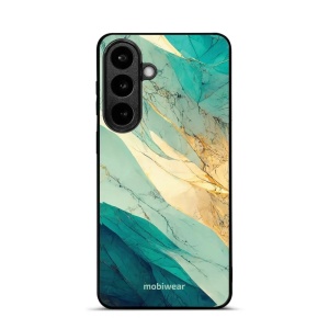 Lesklý kryt na mobil Samsung Galaxy S26 Plus - Mobiwear Glossy G024G, zlatavý a zelenkavý mramor
