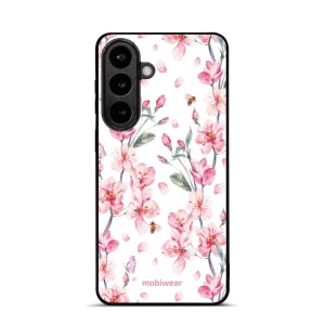Lesklý kryt na mobil Samsung Galaxy S26 Plus - Mobiwear Glossy G033G, růžové květy