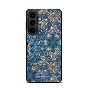 Lesklý kryt na mobil Samsung Galaxy S26 Plus - Mobiwear Glossy G038G, modré mandala květy