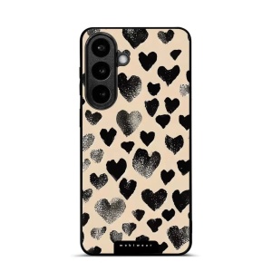 Lesklý kryt na mobil Samsung Galaxy S26 Plus - Mobiwear Glossy GA51G, černá srdíčka