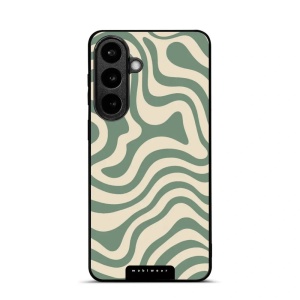 Lesklý kryt na mobil Samsung Galaxy S26 Plus - Mobiwear Glossy GA57G, zelené a béžové zkrouceniny