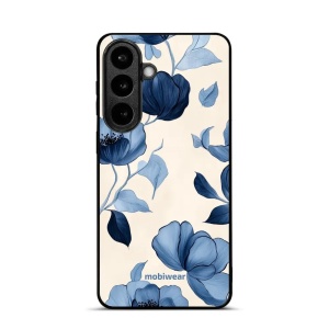 Lesklý kryt na mobil Samsung Galaxy S26 Plus - Mobiwear Glossy GP73G, modrá krása květů