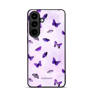 Lesklý kryt na mobil Samsung Galaxy S26 Plus - Mobiwear Glossy GP77G, fialoví motýlci