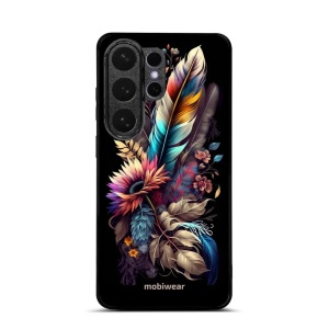 Lesklý kryt na mobil Samsung Galaxy S26 Ultra - Mobiwear Glossy G011G, kytice s pírkem
