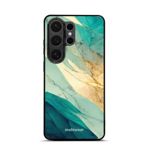 Lesklý kryt na mobil Samsung Galaxy S26 Ultra - Mobiwear Glossy G024G, zlatavý a zelenkavý mramor