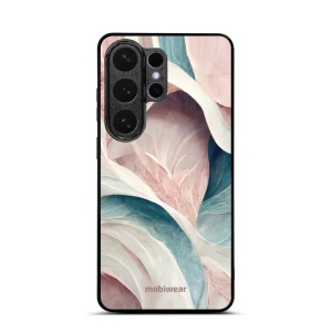 Lesklý kryt na mobil Samsung Galaxy S26 Ultra - Mobiwear Glossy G026G, růžový a zelenkavý mramor