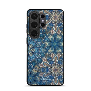 Lesklý kryt na mobil Samsung Galaxy S26 Ultra - Mobiwear Glossy G038G, modré mandala květy